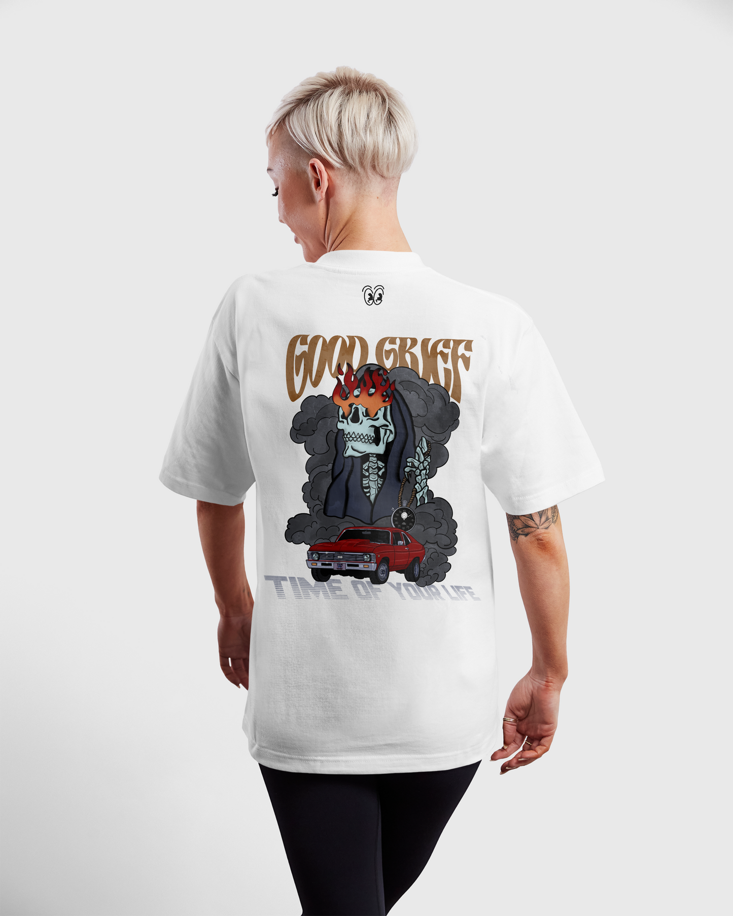 White Over-Sized - GGG Time Is Now Tee