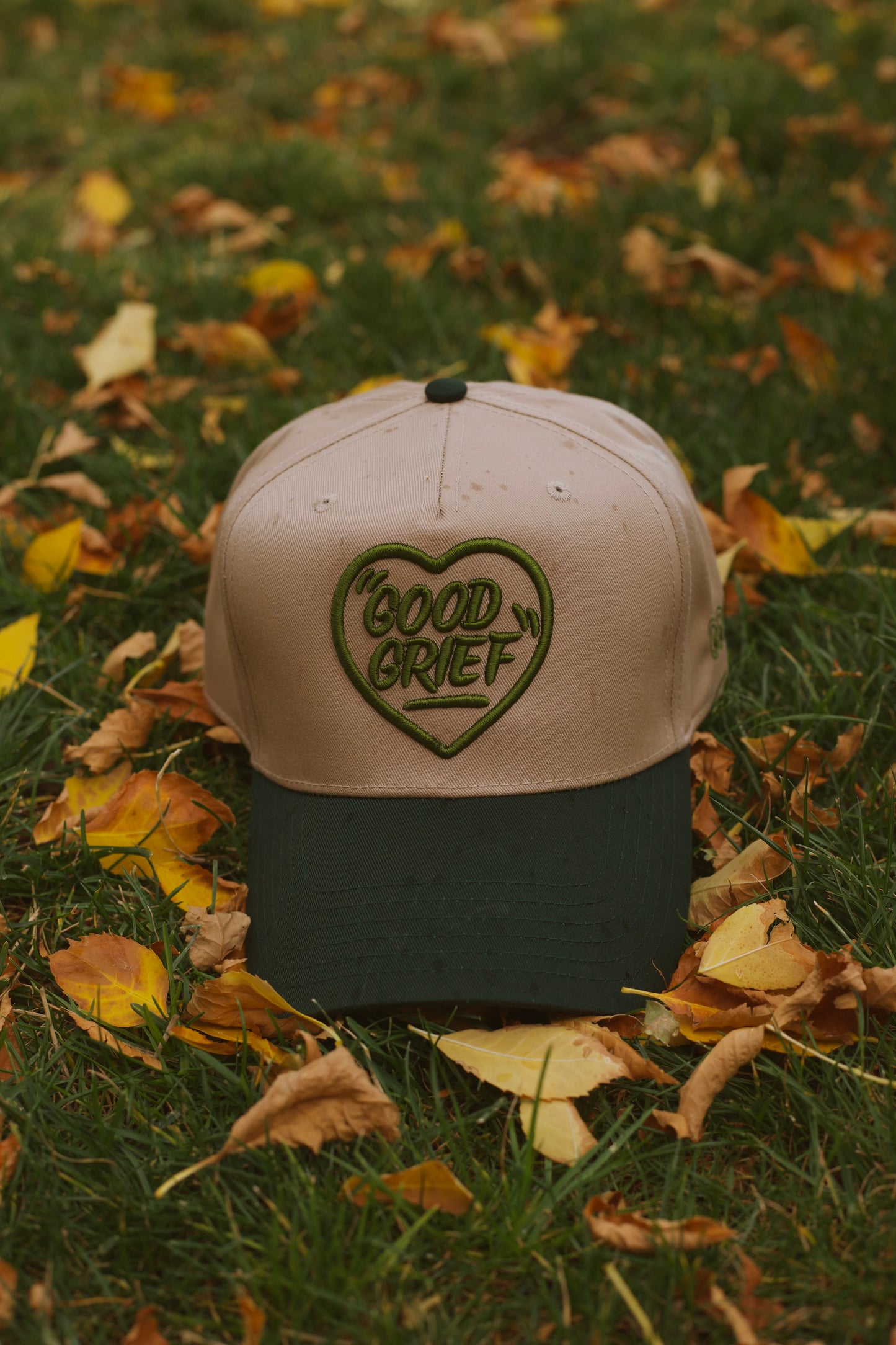 Good Grief Heart - DK.GRN/KHA A-FRAME